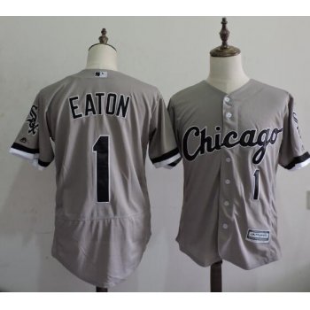Men's Chicago White Sox #1 Adam Eaton Gray Road 2016 Flexbase Majestic Baseball Jersey