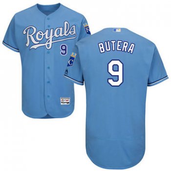 Kansas City Royals #9 Drew Butera Light Blue Flexbase Authentic Collection Stitched Baseball Jersey