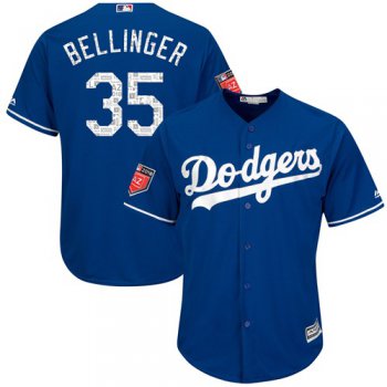 Los Angeles Dodgers #35 Cody Bellinger Blue 2018 Spring Training Cool Base Stitched MLB Jersey
