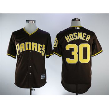 San Diego Padres #30 Eric Hosmer Brown Cool Base Stitched Men MLB Jersey