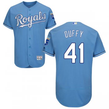 Men's Kansas City Royals #41 Danny Duffy Majestic Light Blue 2016 Flexbase Authentic Collection Jersey