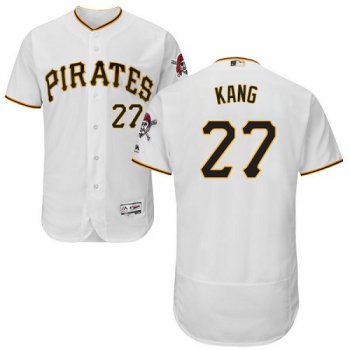 Pittsburgh Pirates #27 Jung-ho Kang White Flexbase Authentic Collection Stitched MLB Jersey