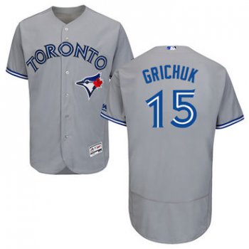 Toronto Blue Jays #15 Randal Grichuk Grey Flexbase Authentic Collection Stitched MLB Jersey