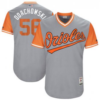 Men's Baltimore Orioles Darren O'Day Odachowski Majestic Gray 2017 Players Weekend Authentic Jersey