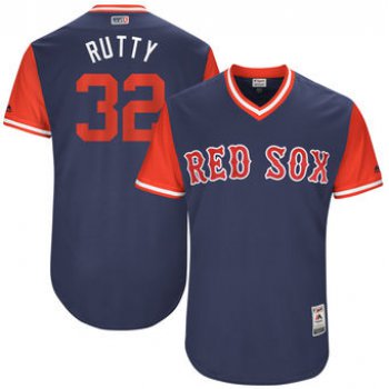 Men's Boston Red Sox Josh Rutledge Rutty Majestic Navy 2017 Players Weekend Authentic Jersey