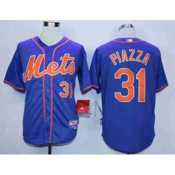 Men's New York Mets #31 Mike Piazza Blue Cool Base Jersey