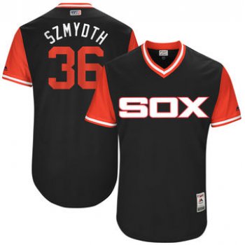 Men's Chicago White Sox Kevan Smith Szmydth Majestic Black 2017 Players Weekend Authentic Jersey