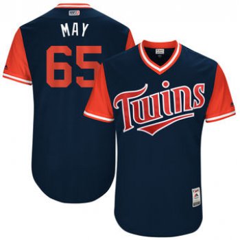 Men's Minnesota Twins Trevor May May Majestic Navy 2017 Players Weekend Authentic Jersey