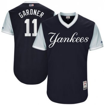 Men's New York Yankees Brett Gardner Gardner Majestic Navy 2017 Players Weekend Authentic Jersey