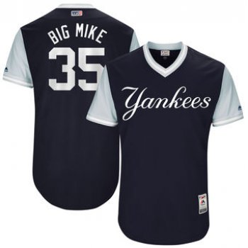 Men's New York Yankees Michael Pineda Big Mike Majestic Navy 2017 Players Weekend Authentic Jersey