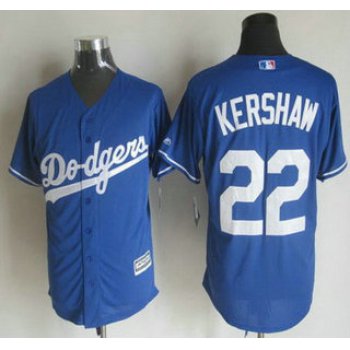 Men's Los Angeles Dodgers #22 Clayton Kershaw Alternate Blue 2015 MLB Cool Base Jersey