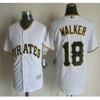 Men's Pittsburgh Pirates #18 Neil Walker Home White 2015 MLB Cool Base Jersey