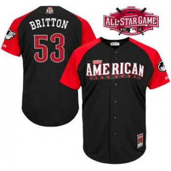 American League Baltimore Orioles #53 Zach Britton Black 2015 All-Star Game Player Jersey
