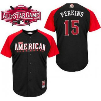 American League Minnesota Twins #15 Glen Perkins Black 2015 All-Star Game Player Jersey Majestic