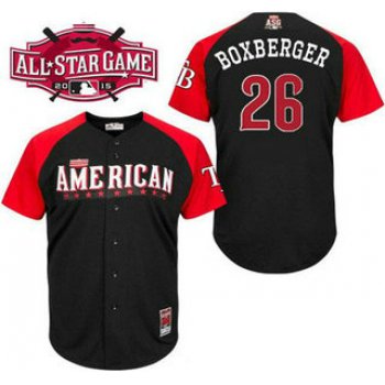 American League Tampa Bay Rays #26 Brad Boxberger Black 2015 All-Star Game Player Jersey
