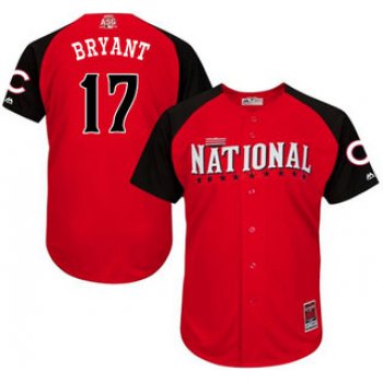 National League Chicago Cubs #17 Kris Bryant Red 2015 All-Star Game Player Jersey