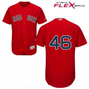 Men's Boston Red Sox #46 Craig Kimbrel Red Alternate Stitched MLB Majestic Flex Base Jersey