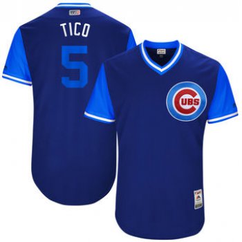Men's Chicago Cubs Albert Almora Tico Majestic Royal 2017 Players Weekend Authentic Jersey