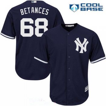 Men's New York Yankees #68 Dellin Betances Navy Blue Alternate Stitched MLB Majestic Cool Base Jersey