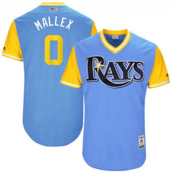 Men's Tampa Bay Rays Mallex Smith Mallex Majestic Light Blue 2017 Players Weekend Authentic Jersey
