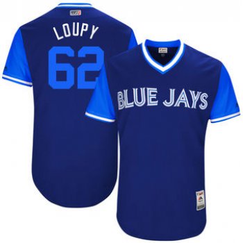 Men's Toronto Blue Jays Aaron Loup Loupy Majestic Royal 2017 Players Weekend Authentic Jersey