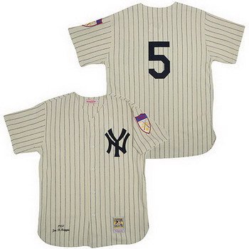 New York Yankees #5 Joe DiMaggio white Mitchelland Ness jerseys