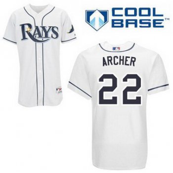 Tampa Bay Rays #22 Chris Archer White Jersey