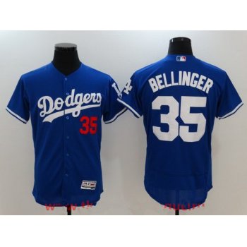 Men's Los Angeles Dodgers #35 Cody Bellinger Royal Blue Stitched MLB Majestic Flex Base Jersey