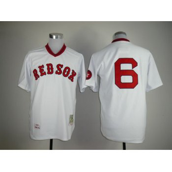 Boston Red Sox #6 Rico Petrocelli 1975 White Throwback Jersey