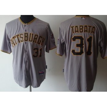 Pittsburgh Pirates #31 Jose Tabata Gray Jersey