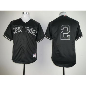 New York Yankees #2 Derek Jeter Black Jersey