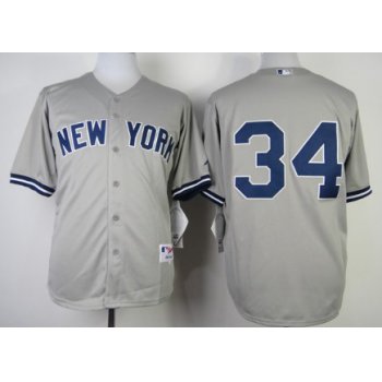 New York Yankees #34 Brian McCann Gray Jersey