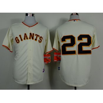 San Francisco Giants #22 Jake Peavy Cream Cool Base Jersey