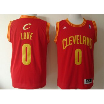 Cleveland Cavaliers #0 Kevin Love Revolution 30 Swingman Red Jersey