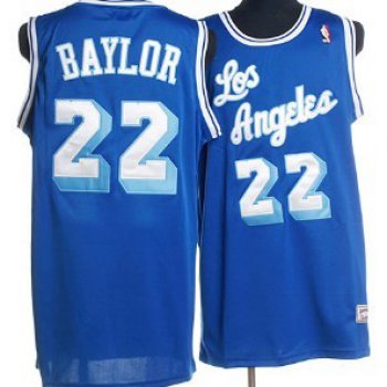 Los Angeles Lakers #22 Elgin Baylor Blue Swingman Throwback Jersey