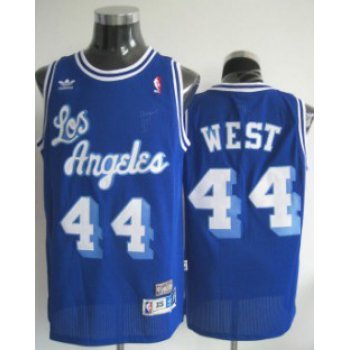 Los Angeles Lakers #44 Jerry West Blue Swingman Throwback Jersey
