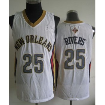 New Orleans Pelicans #25 Austin Rivers White Swingman Jersey