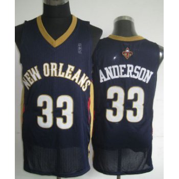 New Orleans Pelicans #33 Ryan Anderson Navy Blue Swingman Jersey