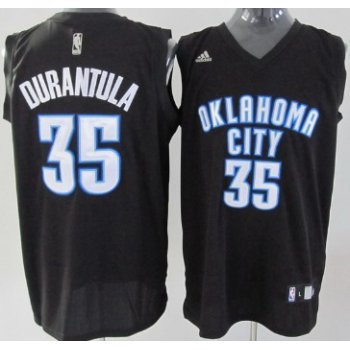 Oklahoma City Thunder #35 Durantula Black Fashion Jersey