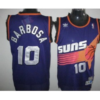 Phoenix Suns #10 Leandro Barbosa Purple Swingman Throwback Jersey