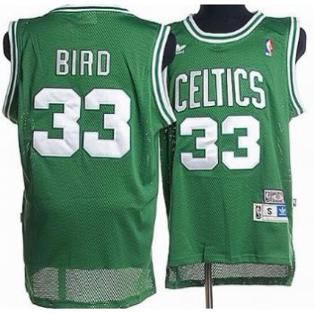 Boston Celtics #33 Larry Bird Green Swingman Throwback Jersey