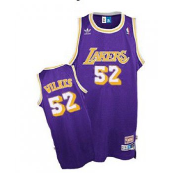 Los Angeles Lakers #52 Jamaal Wilkes White Swingman Throwback Jersey
