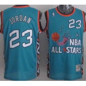 NBA 1996 All-Star #23 Michael Jordan Green Swingman Throwback Jersey