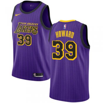 Nike Lakers #39 Dwight Howard Purple NBA Swingman City Edition 2018-19 Jersey