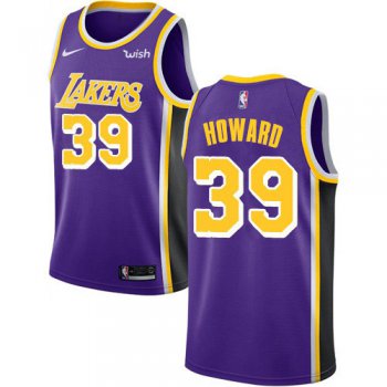 Nike Lakers #39 Dwight Howard Purple NBA Swingman Statement Edition Jersey