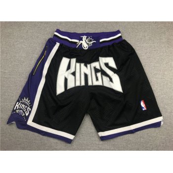 Sacramento Kings Black Pockets Swingman Shorts