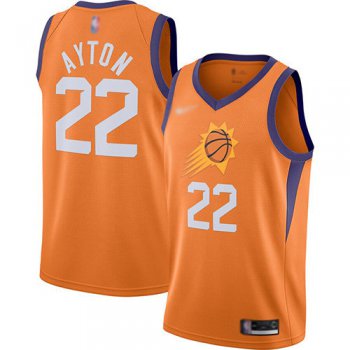 Suns #22 Deandre Ayton Orange Basketball Swingman Statement Edition 2019-2020 Jersey