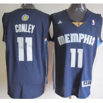 Memphis Grizzlies #11 Mike Conley Revolution 30 Swingman Navy Blue Jersey