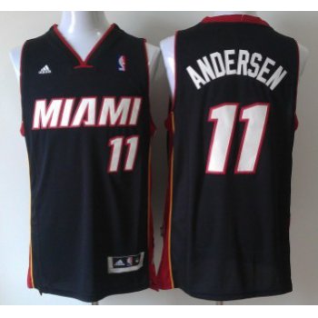 Miami Heat #11 Chris Andersen Revolution 30 Swingman 2013 Black Jersey