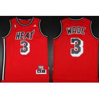 Miami Heat #3 Dwyane Wade ABA Hardwood Classics Swingman Red Jersey